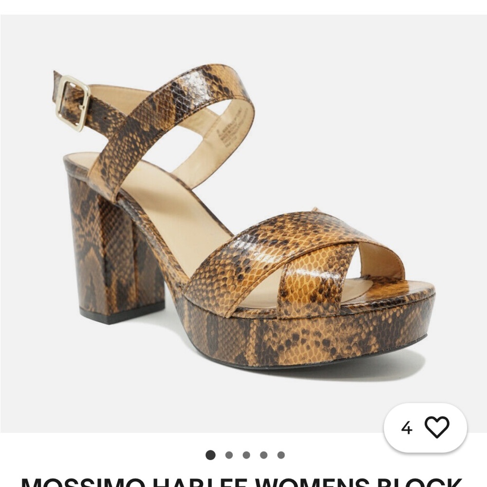 OBO 🤎Mossimo Women's Block Heel Sandals - Brown